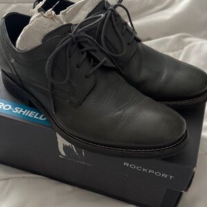 Rockport Men's Dark Gray Leather Shoes